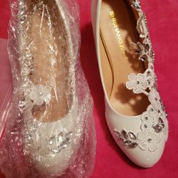 Gorgeous Beads And Gems Heels. Size 8. 🆕