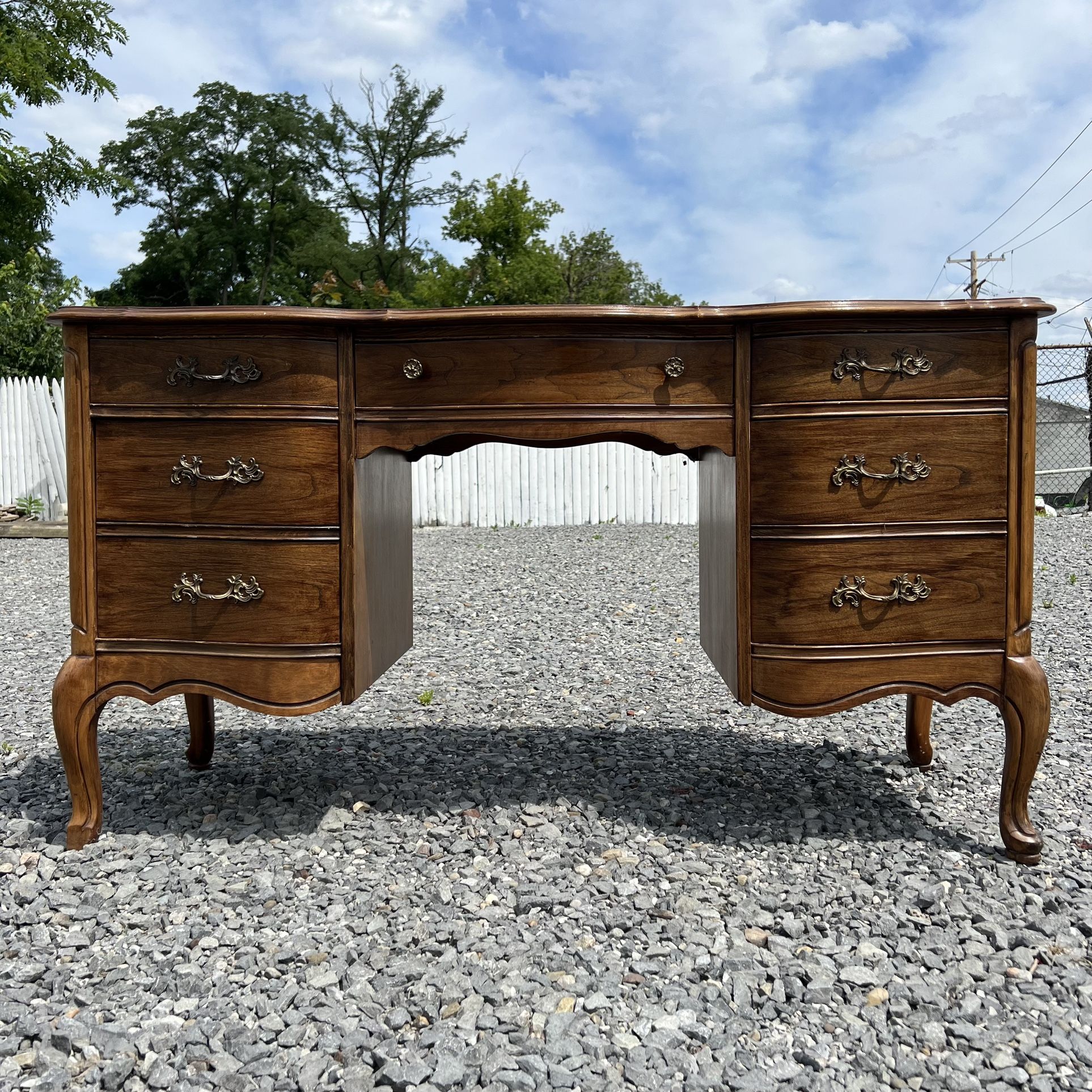 Vintage Bassett Furniture French Provincial Desk