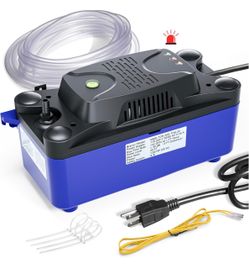 MSELTOS 1/30 HP 132 GPH 20 FT HVAC Condensate Pump with 20 FT Tubing