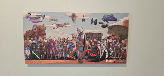 Star Wars The Mandalorian Canvas Wall Art