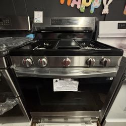 Samsung Gas Stove In Stainless Steel  With Air Fry