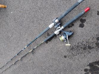 Deep sea fishing rod reel combo 2 1 spinning rod