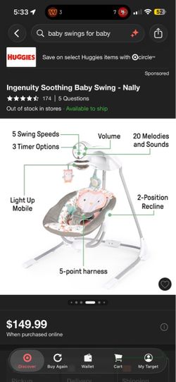 Baby swing