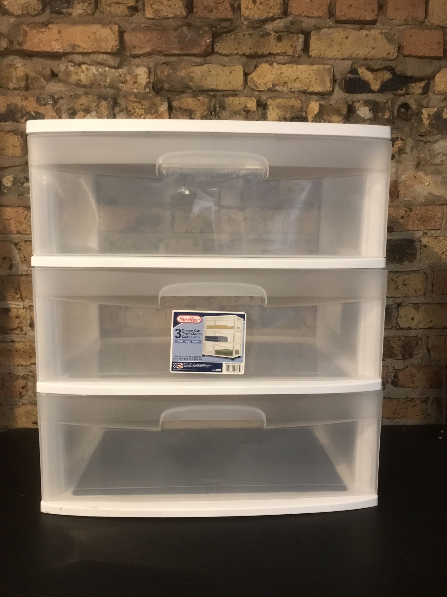 Storage Containers — Sterilite 3 Drawers 15x21x25