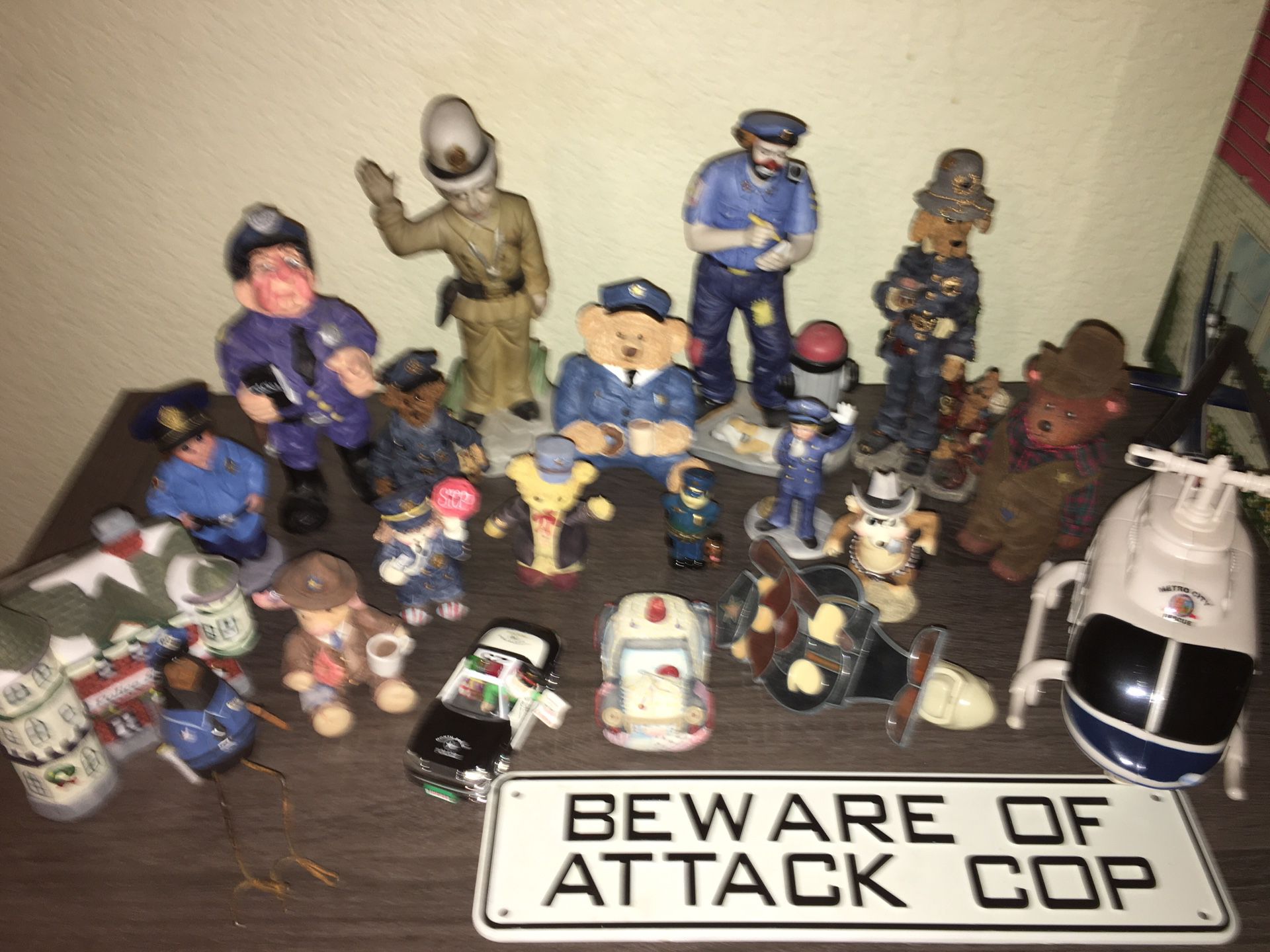 Huge Collection Of 1990’s Ceramic Police Statues