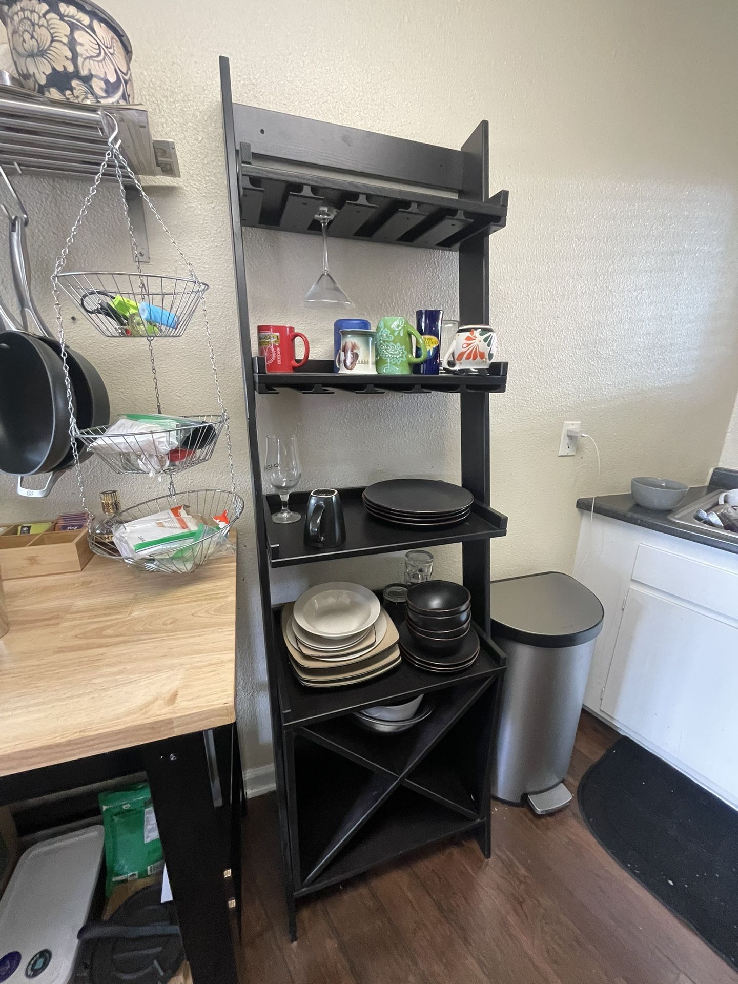 Cabinet For Kitchen, Hold Wine And Glasses