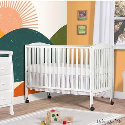 Baby Full Size Folding Crib  Bed