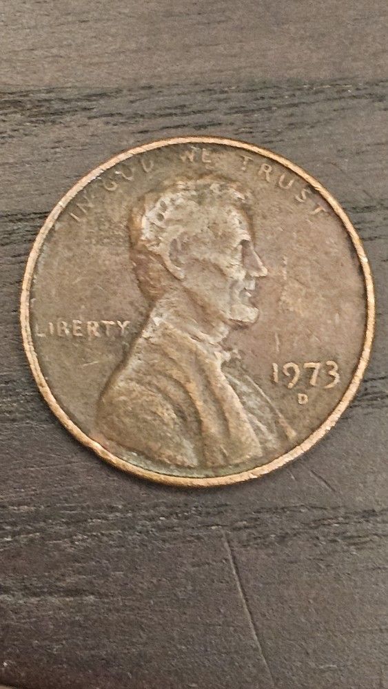 1973 D Penny One Cent Error