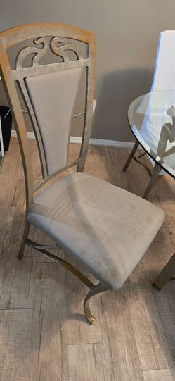 Glass top dining set