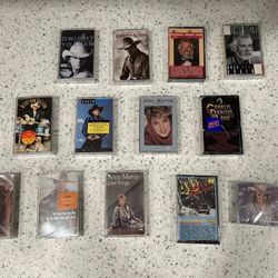Country Music Cassette Lot Garth Brooks Reba Kenny Rogers 13 NEW Vintage 90s