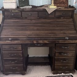 Roll Top Desk Beautiful Large Desk