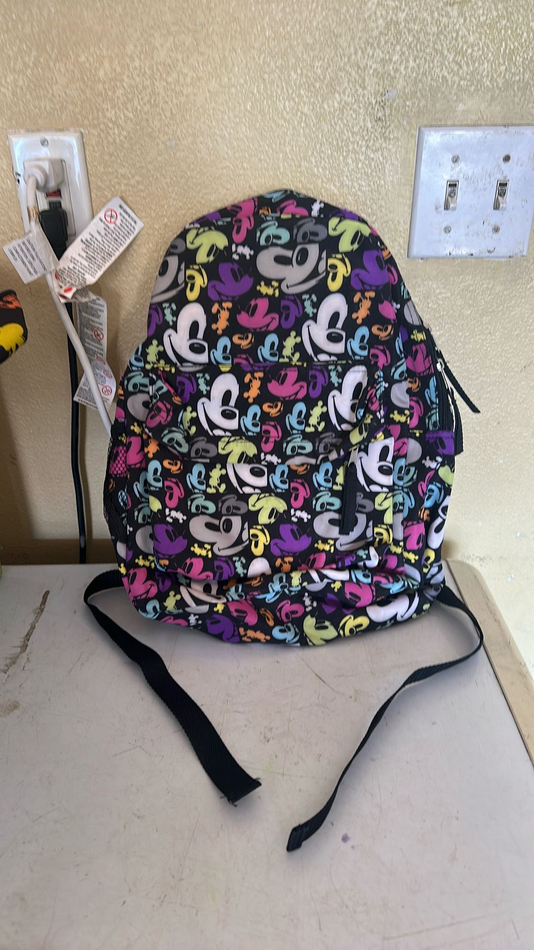 Multi Colored Micky Disney Backpack