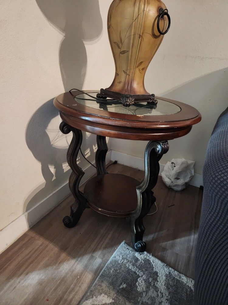 For Free End Glass Top Table