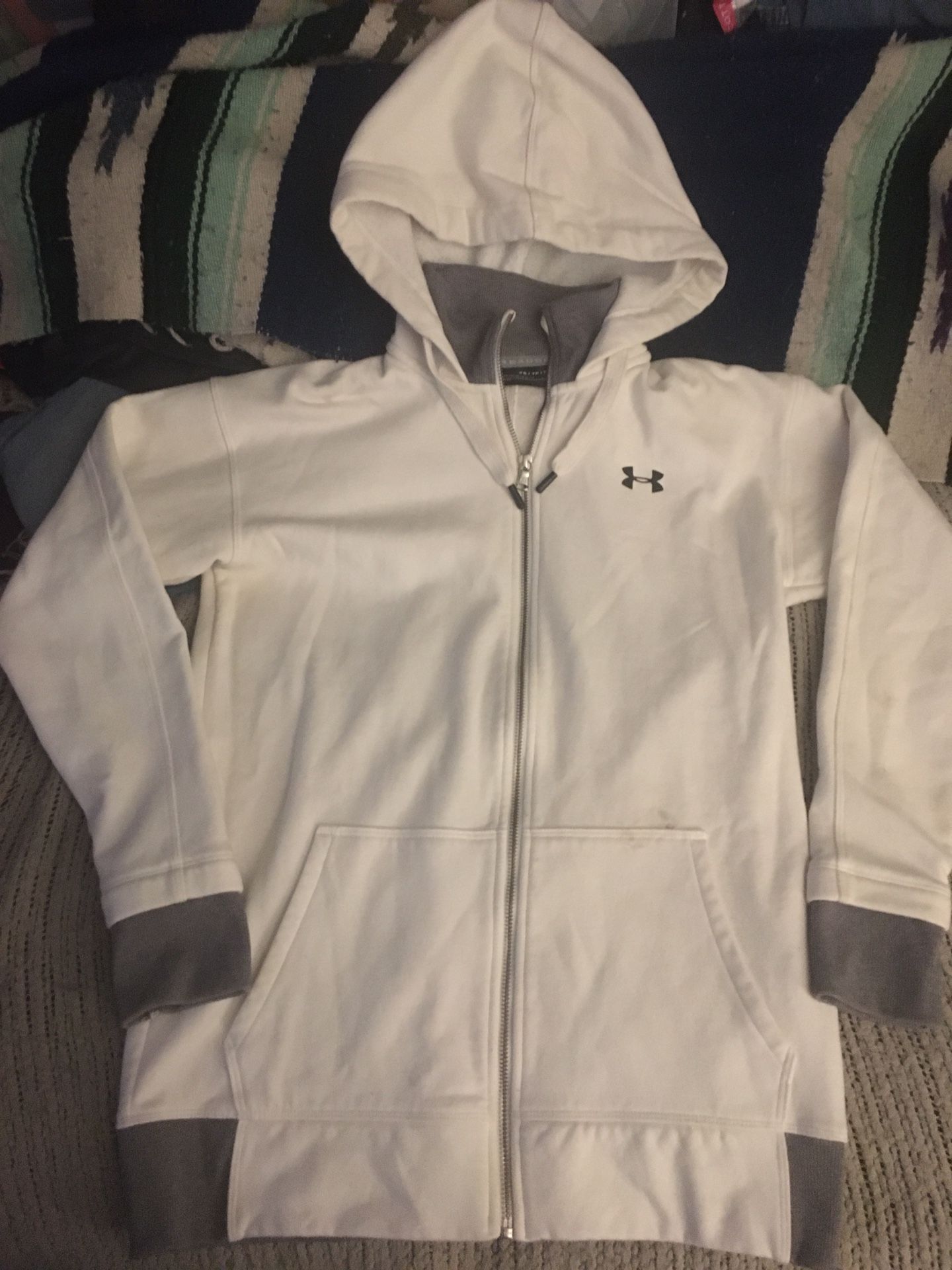 Like new under armor hoodie zip up jacket only $30