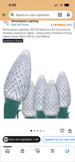 100 count outdoor lights