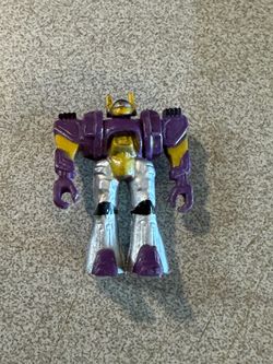 1994 Soma Rubber Sonic Rangers Purple Robot Warrior 1.75" Mini Figure