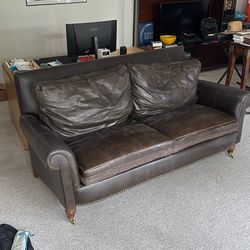 Paul Robert's Leather Couch