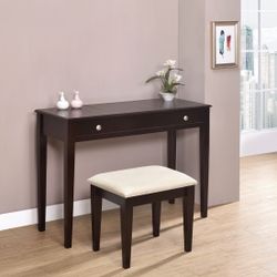 Brand New 2 PC Espresso Vanity Set