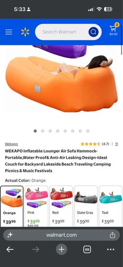 Inflatable Lounger Couch for Outdoors