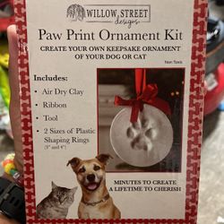 Paw Print Ornament Kit - New