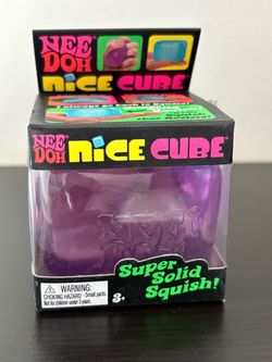Needoh nice cube PURPLE squish squishy