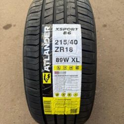 215/40/18 Tires Set 