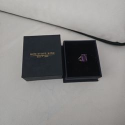 Gem Stone King Purple Gem Ring