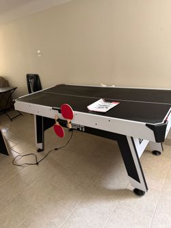 Air Powered Hockey and Table Tennis Combo Table