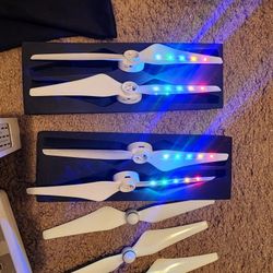 RC DJI Phantom 4 Pro Props, Triple Charger And Low Used BATTERY!