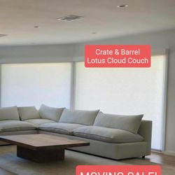 Crate & Barrel Cloud Couch Modular Sectional Sofa 