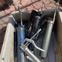 Lot Of Four Grease Guns
