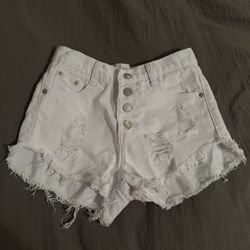 Ripped Jean Shorts