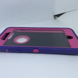 For iPhone 6 Plus , iPhone 7 Plus / 8 Plus Purple With Pink Full Cover Case Defender Protector 