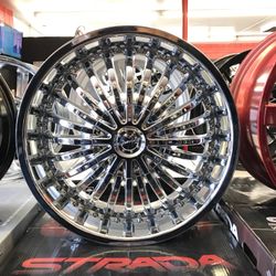 20” chrome wheels