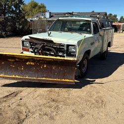 1984 Dodge 350 Custom 1 Ton Plow Truck 