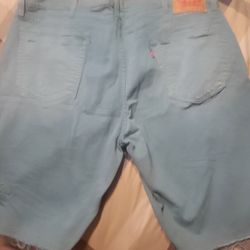 Levi's 511 Mens Shorts/Size 40W/ Turquoise Lught 