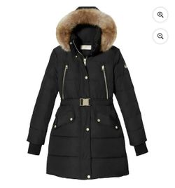 Authentic MICHAEL Michael Kors Women's Down Winter Coat With Hood (Black, size small