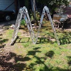 Werner 16ft Multi Position Extension Ladder Rated Heavy Duty Industrial, 
