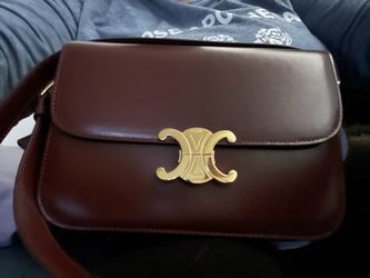 Celine Triumph Burgundy Bag