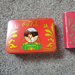 Coca-Cola Playing Cards With Tin Box. 