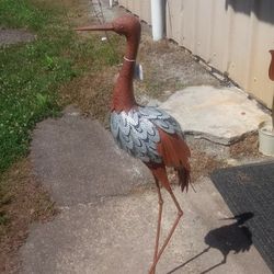 Brand new Metal Yard Bird Crane Very Detailed High quality Masterpiece