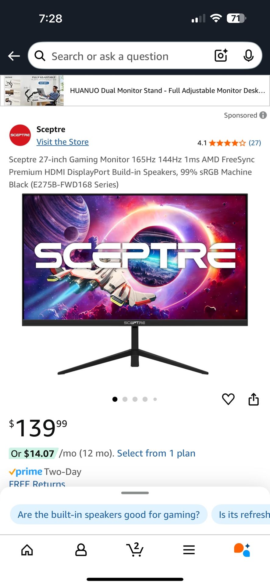 gaming monitor