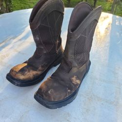 Mens Steel Toe Work Boots Size 10.5