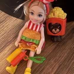 Barbie Chelsea Fast Food Girl