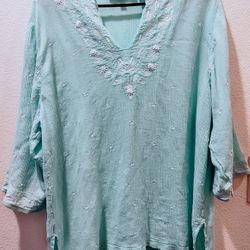 Cathy Daniels Embroidery Blouse 