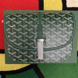green messenger leather bag purse lux 