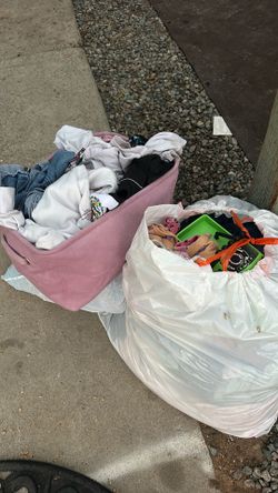 Free clothes and toys
