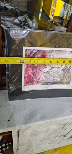 Women's Painting Exotica Limited Edition 3/4 Pencil? Signed "Weighted" 2015