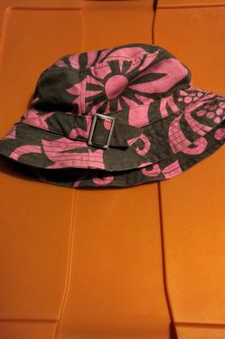 Pink and Brown Hat / Cap with Buckle