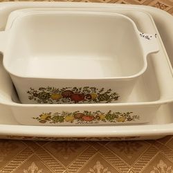 Corelle Corning Wear 3 Baking Dishes